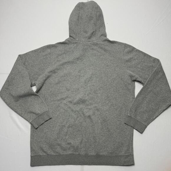 Nike gray pullover hoodie men’s large swoosh logo fleece sweatshirt - Picture 3 of 5